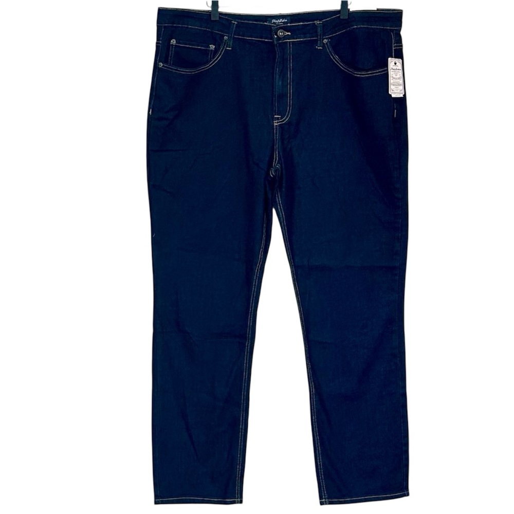 NWT Flag & Anthem Men's Nashville Straight Dark Blue Jeans - Size: 42/32